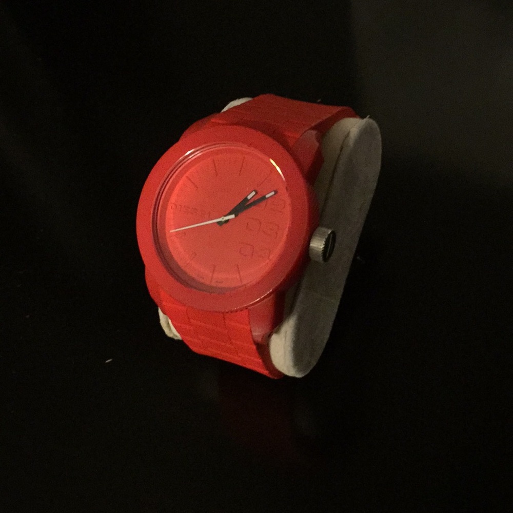 Red diesel watch